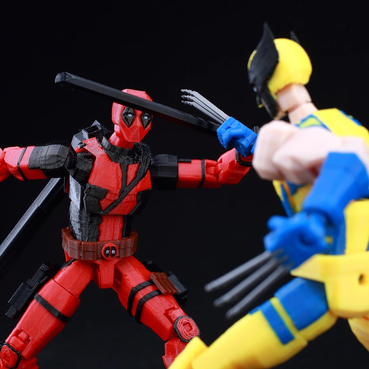 9L3D Printed Deadpool Wolverine Batman Spider-Man Venom Action Figures Dummy13 Lucky13 T13  Anime Model Toys Collectors Gifts