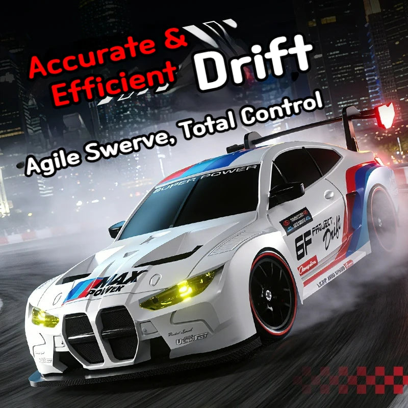 4WD remote drifting car with full proportional control - 2.4G high-speed drifting racing car - children's racing toy - gift item