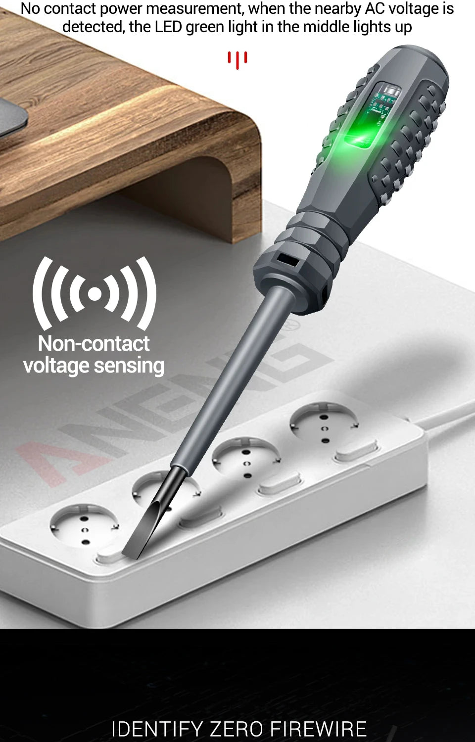 Quickly and safely test electrical circuits with this multifunctional electrician test screwdriver—AC non-contact induction pen for accurate voltage detection!