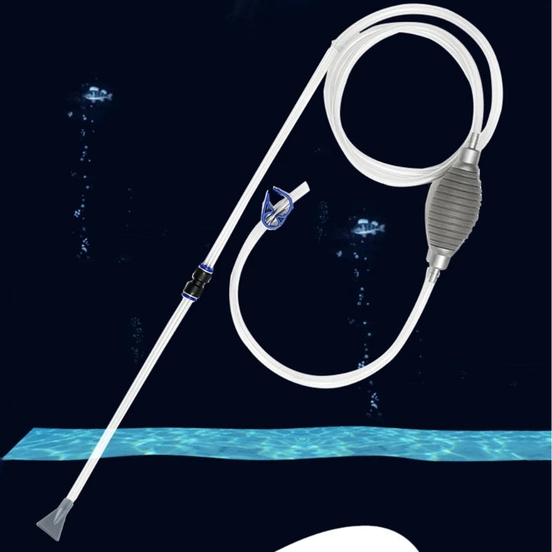 Aquarium Water Changer Siphon Fish for Tank Mini Gravels Vacuum Cleaner with Water Hose for Small Fish Betta for Tan