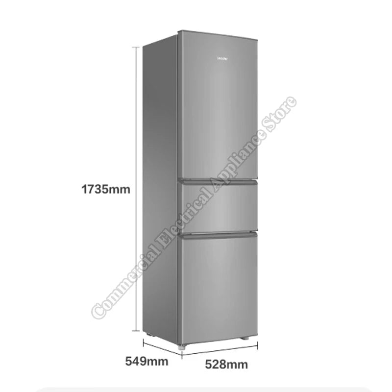 Refrigerator Household Three Doors 206 Liters Energy-Saving Fresh-Keeping Freezer