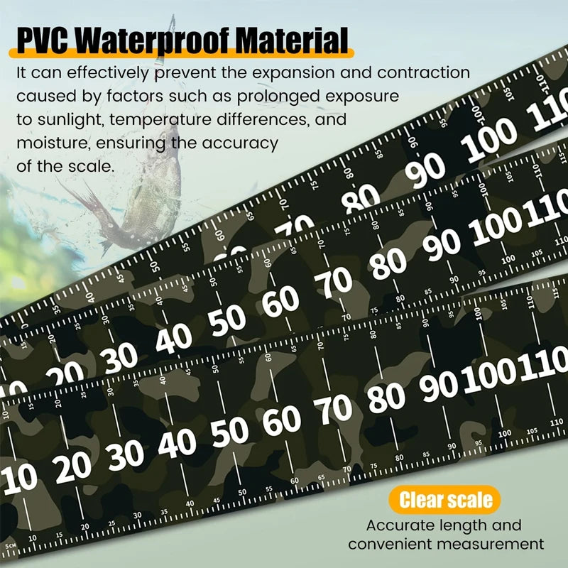 1pcs Fishing Ruler PVC Waterproof Durable Of Measuring Tape for Tackle Box, Boat, Kayak Fishing Gear Use Width 10cm 20cm 30cm