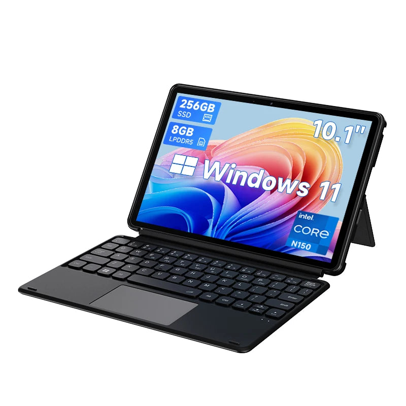 CHUWI Hi10 X1 Intel N150 2 IN 1 Windows Tablet Laptop UHD Graphics 10.1" LCD Screen 8GB DDR5 256GB SSD Tablets Windows 11 Wifi6