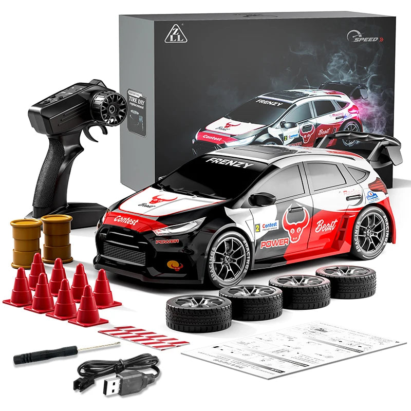 RC Racing Car 70km/H High Speed Drif Sports Car 2.4g 4wd Brushless Speed Champion with LED Lights Remote Controlled Cars for Kid