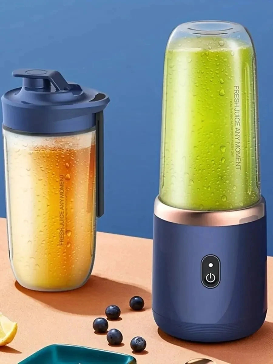 Portable Electric Juice Extractor Household Multi Function 6 Blades Mini Juice Cup Mixing Smoothies Auxiliary Food for Kitchen