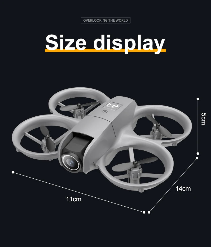 Remote-controlled drone, high-definition dual camera, intelligent positioning, 2.4-inch display screen, multiple operations