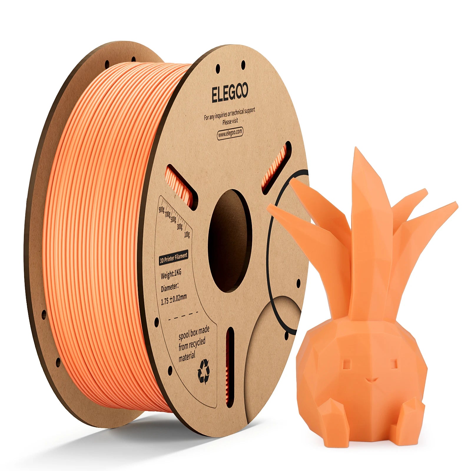 ELEGOO 1.75mm PLA Filament 1kg Plastic 3D PLA for 3D Printer Consumables Material for FDM 3D Printer NEPTUNE 3 PRO