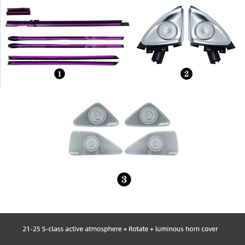 Applicable to Mercedes-Benz 21-25 S-Class Rotate Treble W223s-Class S350L/400L/500L Active Ambience Light