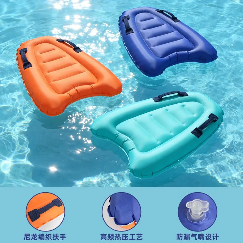 Inflatable Surfboard Portable Bodyboard Adult Light Kick Board Surfing Water Skiing Board Water Learning Swimming Board