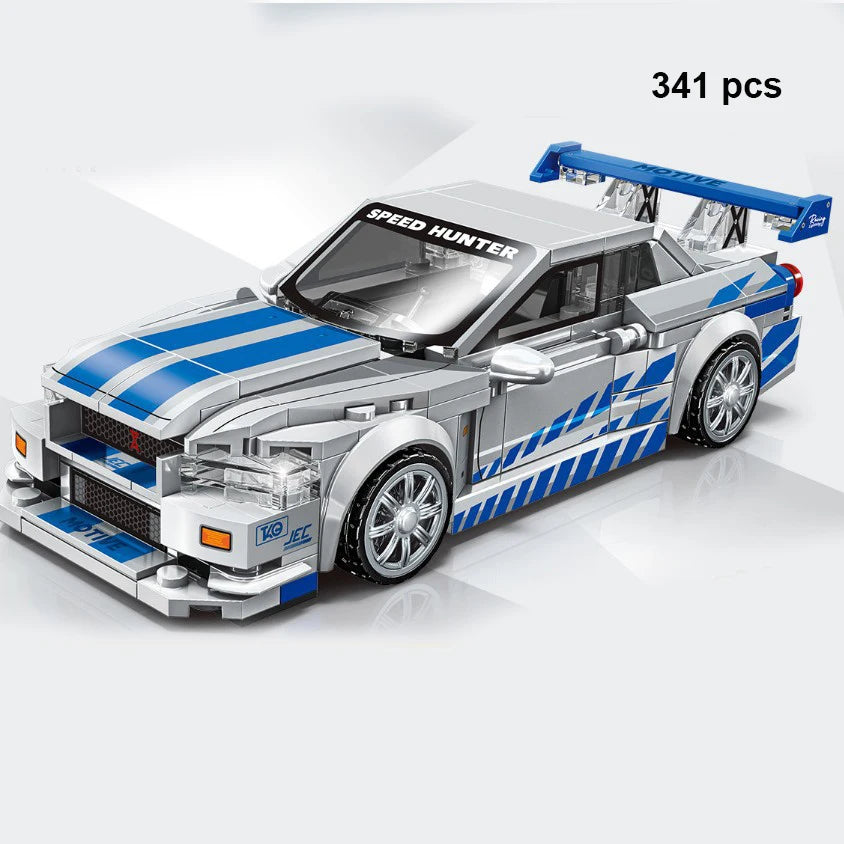 Technical Car Speed Racing Building Blocks Bricks Sets Sports Car MOC Garage City Vehicle Creative Toys For Kids
