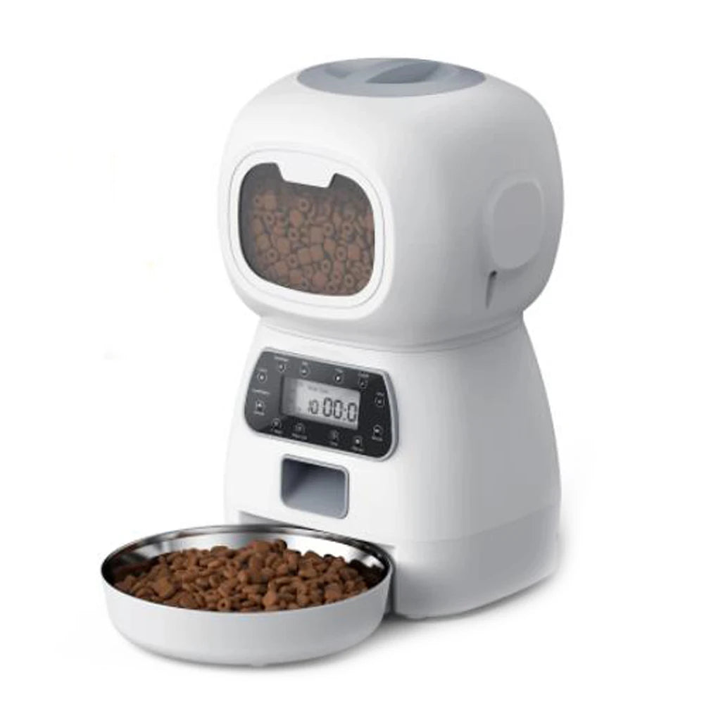 Keep your furry friends well-fed on schedule with this automatic pet feeder featuring a smart timer and durable stainless steel bowl—perfect for cats and dogs!