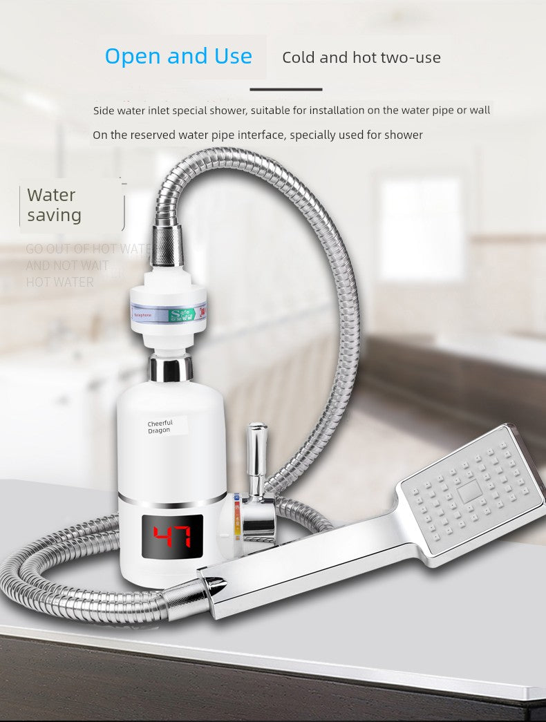 Happy Dragon Egg Hot Faucet Shower Bath Fast Heating Instant Water Heater Faucet Hot and Cold Dual-Purpose Electric Water Heater