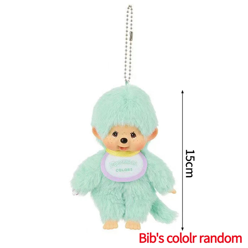 Monchhichi Plush Keychain Kawaii Monchichi Pendant Backpack Charms Cartoon Monchich Keyring Party Favor Gifts 키티 몬치치 モンチッチ