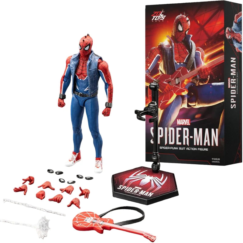 ZDTDS Original Spider Man Brand New Day PUNK SUIT Scarlet Spider 2099 ADVANCED SUIT 1/10 Marvel Action Figure Model Toy Gift