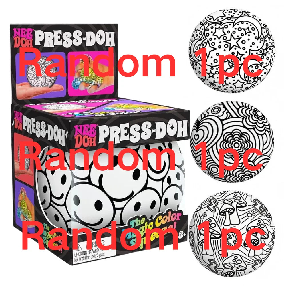 New NeeDoh Fuzz Ball Series Desktop decompress Ornament Stress Relief Toy Suitable for Under Pressure Fun Soft Stress Ball Gifts