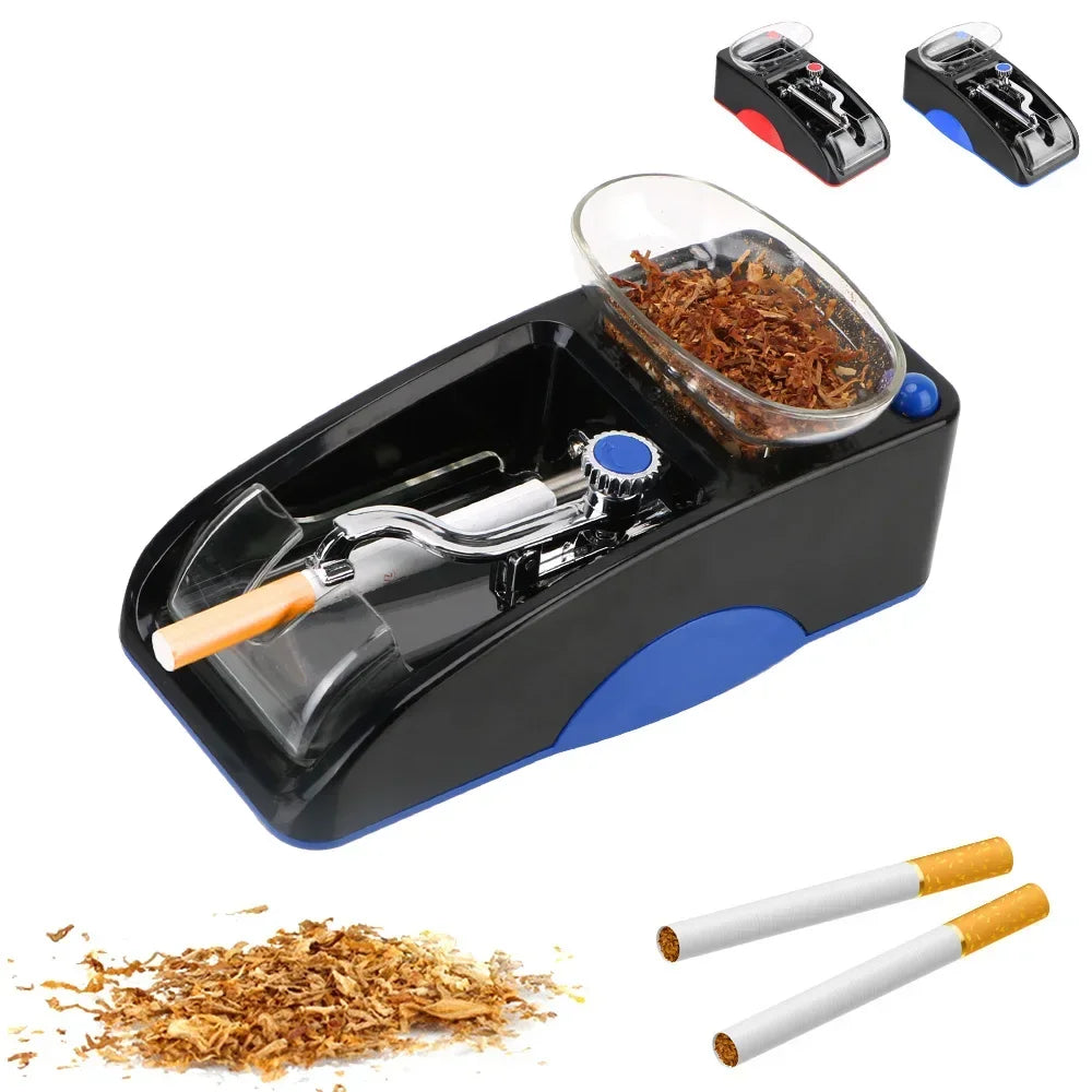 1PC Cigarette Rolling Machine Tobacco Roller Smoking Accessories EU US Plug DIY Injector Maker Smoking Tool Electric Automatic