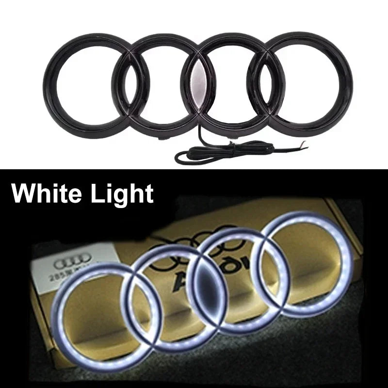 1pcsLED Car Dynamic Streamer Badge Light Front Grille Emblem for Audi Q7 Q8 S3 A1 A2 A3 A4 A5 A6 Q3 Q4 Q5 Q6 S5 S7 A7 Q