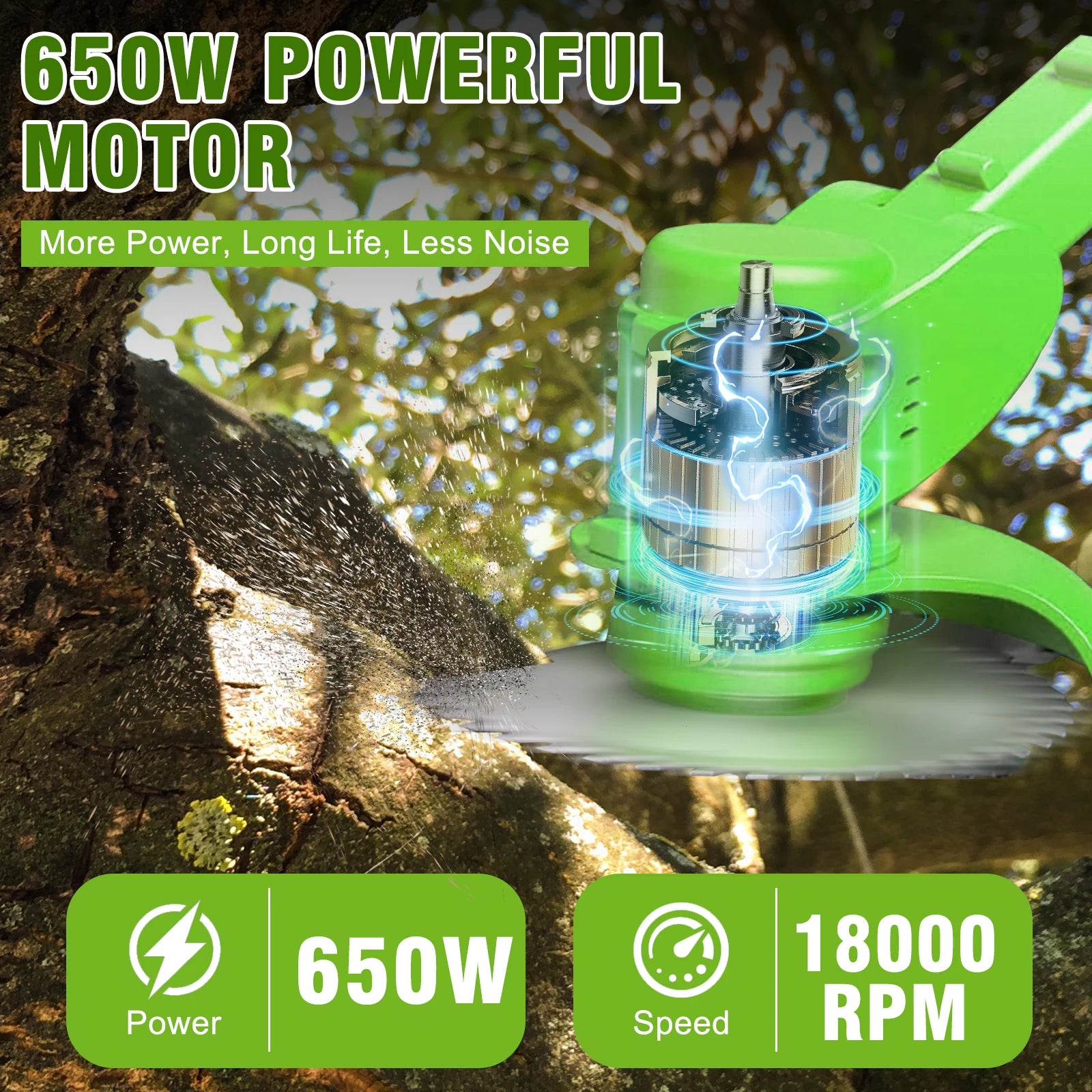 2-in-1 Cordless Electric  Lawn Mower Brushless Edger Eater Grass String Trimmer Cutter 650W 18000 RPM With 24V Two Battery Adjustable For Garden Tool