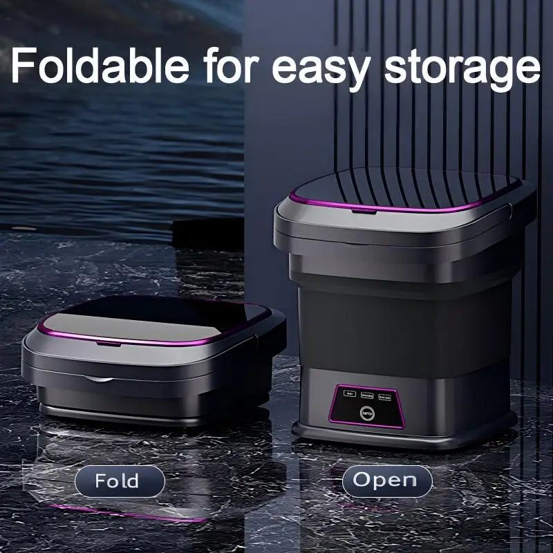 13L Foldable Portable Washing Machine Fully Automatic Home Dorm Mini Small Underwear Panties Cleaning Machine