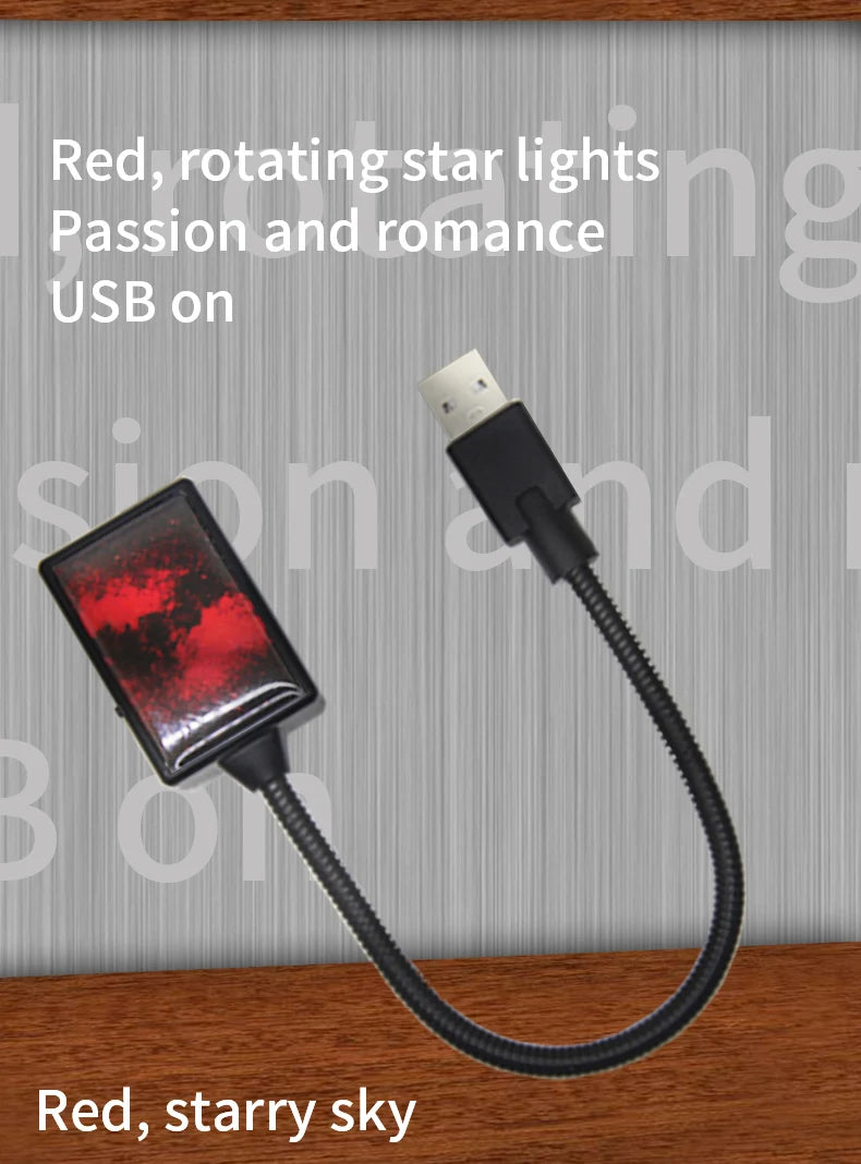 Auto USB starry sky car roof star decoration light ambient light music Rhythm control car interior led starry light for car