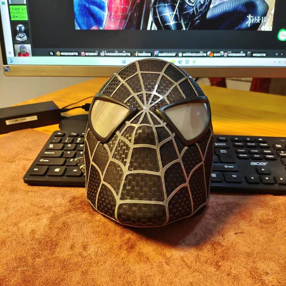Superhero Cosplay Helmet Hard Shell Magnetic Visor, 3D Screen‑Print Fabric, Realistic Costume Accessory, Collectible Cosplay