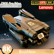 Lenovo Z908 Pro max Drone 4K Professional HD Dual Camera Dron Brushless Motor 5G WIFI FPV RC Quadcopter Helicopter Toys