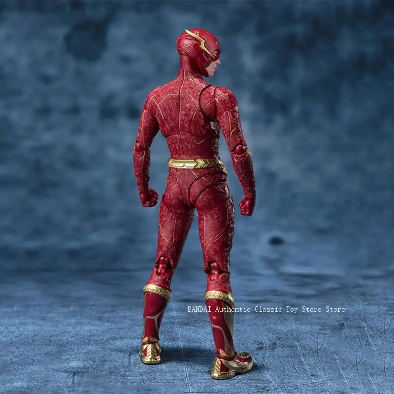 Bandai The Flash Anime Figure SHF The Flash Batman Action Figure Collectibles Model High Poseability Toys For Boys Gift