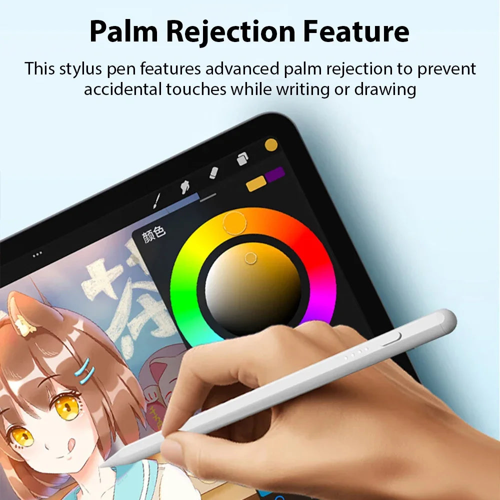For Apple Pencil Stylus For iPad A16 Air 11 5 4 Pro 11th 13 12.9 M4 M3 M2 Pens 10 9 10th 9th Generation Mini 7 6 2025 Touch Pen