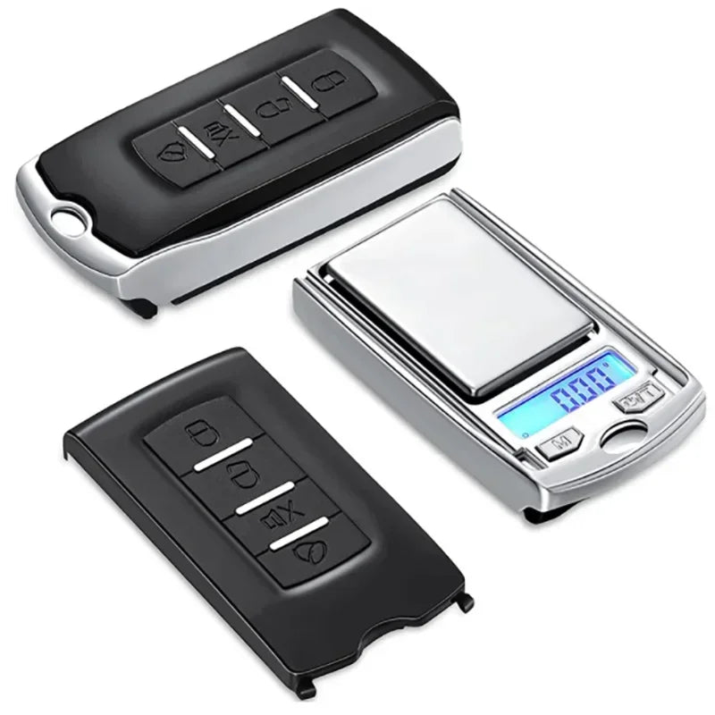 Car Key Shape Mini Digital Pocket Scale 0.01g Precision 100g/200g Portable Electronic Gram Scale LCD