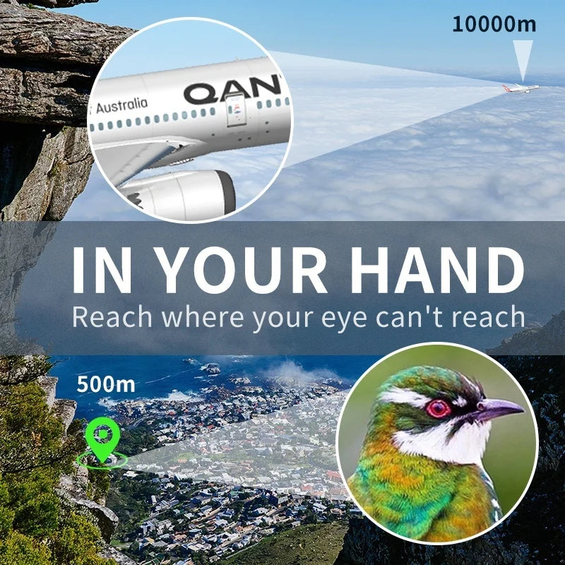 Professional Binoculars 80X80 Long Range 15000m HD Telescope Low Light Night Vision for Hunting Camping Hiking Trave Sports