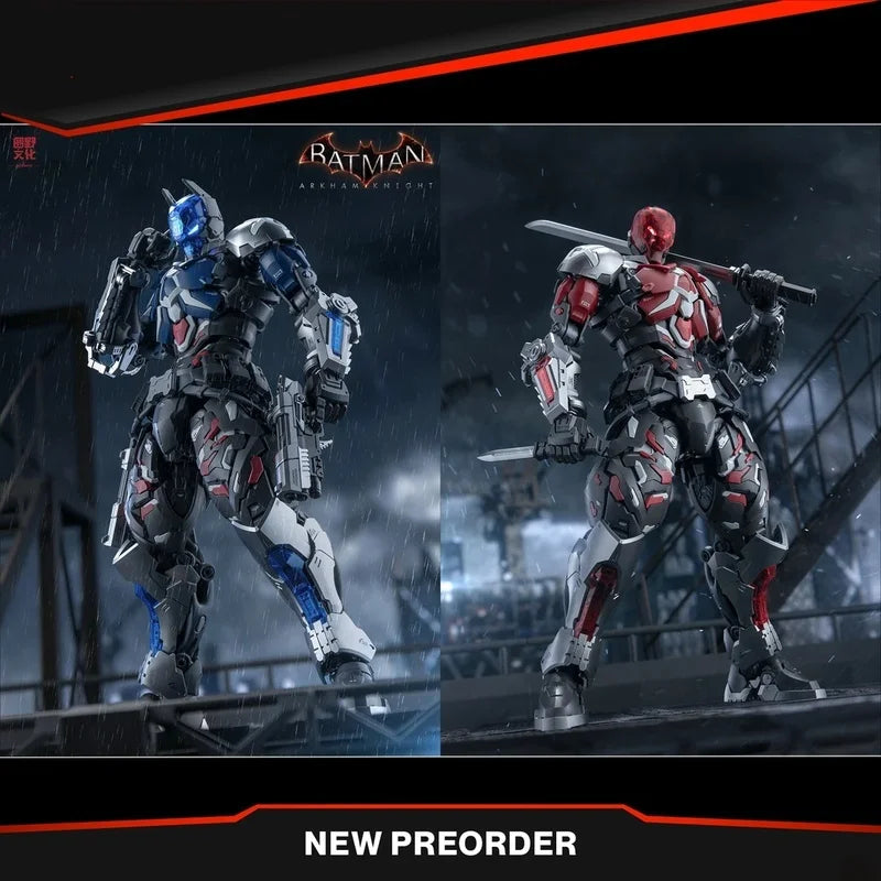 【IN STOCK】HEMOXIAN Arkham Knight Assembly Model YuanYe Over Zero Batman Action Figures 1/10 Statue Collection Kid Toy Gift