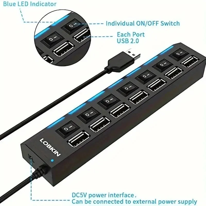 High Speed 4/7 Ports USB HUB