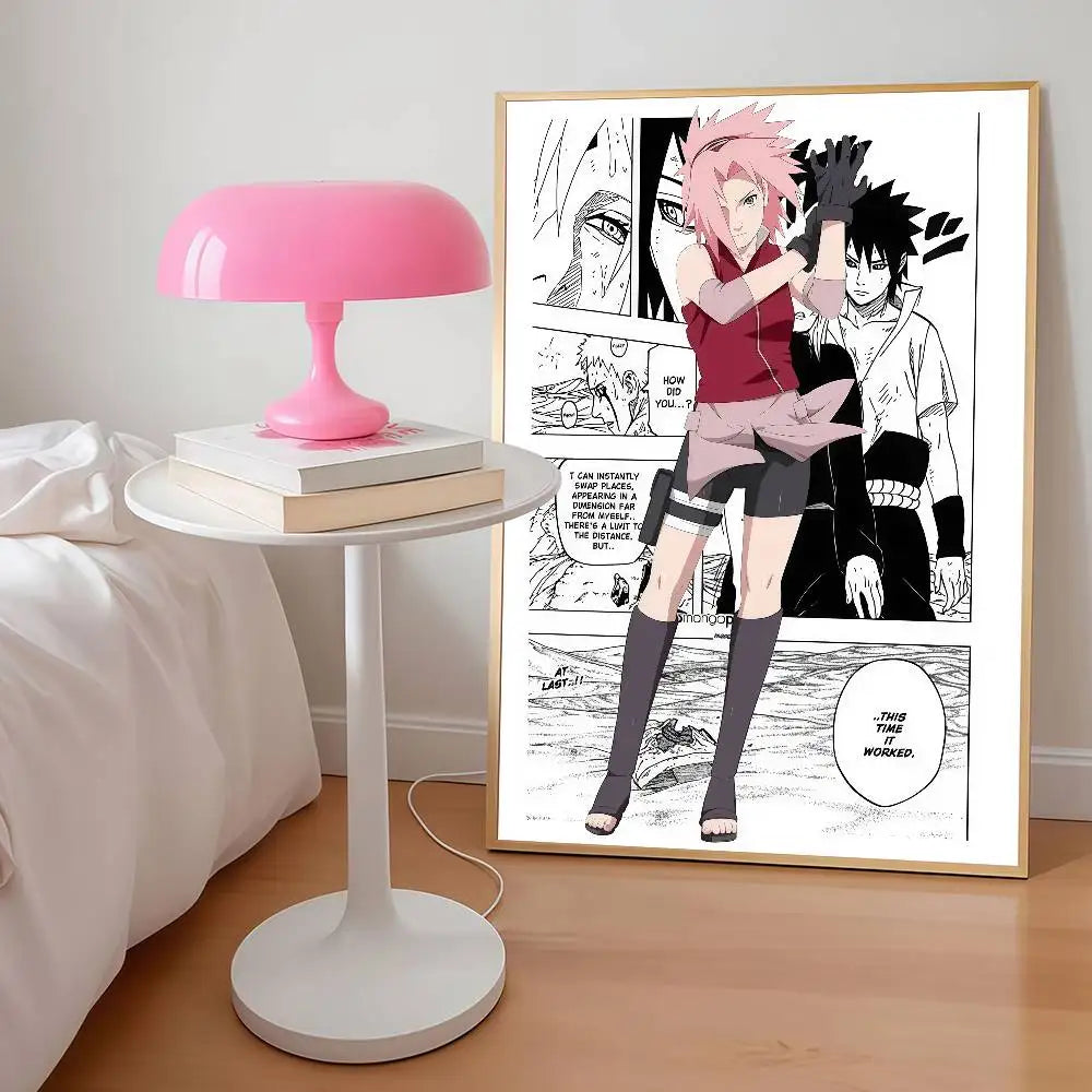 N-NARUTO cool Anime Posters Dormitory Decorations Bedroom And Living Room Wall Murals Souvenirs