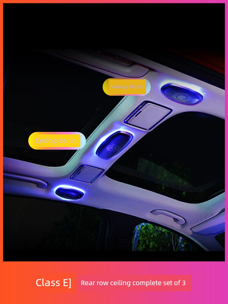 24 Mercedes-Benz E300L Luminous Turbine Air Outlet Ambience Light E260l Luminous Cover Ambience Light Rotate Treble