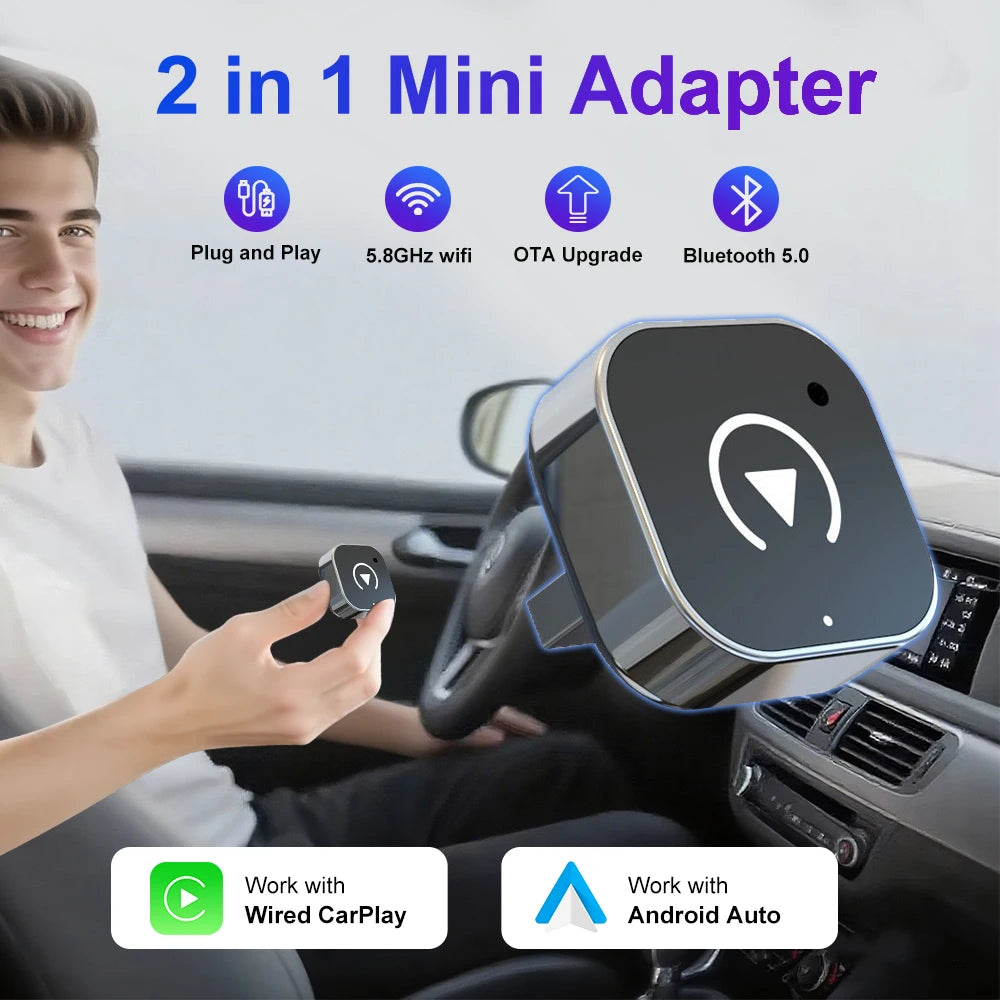 Wireless  Car Play Adapter for Apple & Android