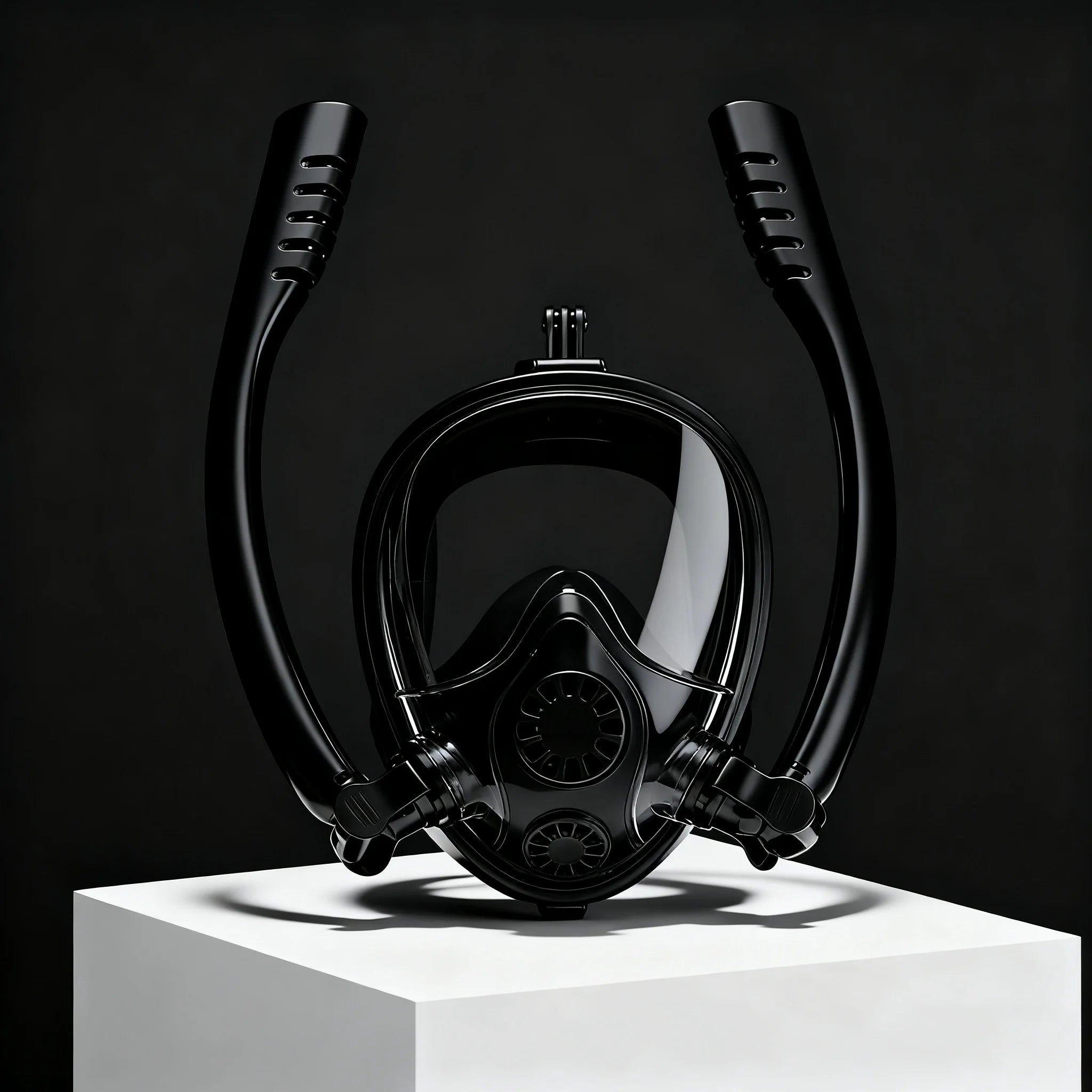 Adults Full Face Snorkel Mask Double Breathing Tube 180° Wide-Eye Panoramic Vision Advanced Anti-Fog Swim Leak-Proof Adventures