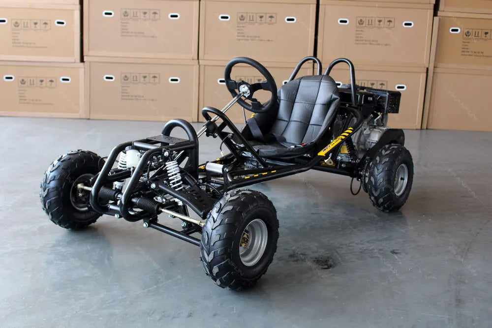 New Design Pedal 8 Inch Large Fat Tyre Grassland Karting Customize 420cc Gas Strong Power Adult Go Kart Cross Buggy