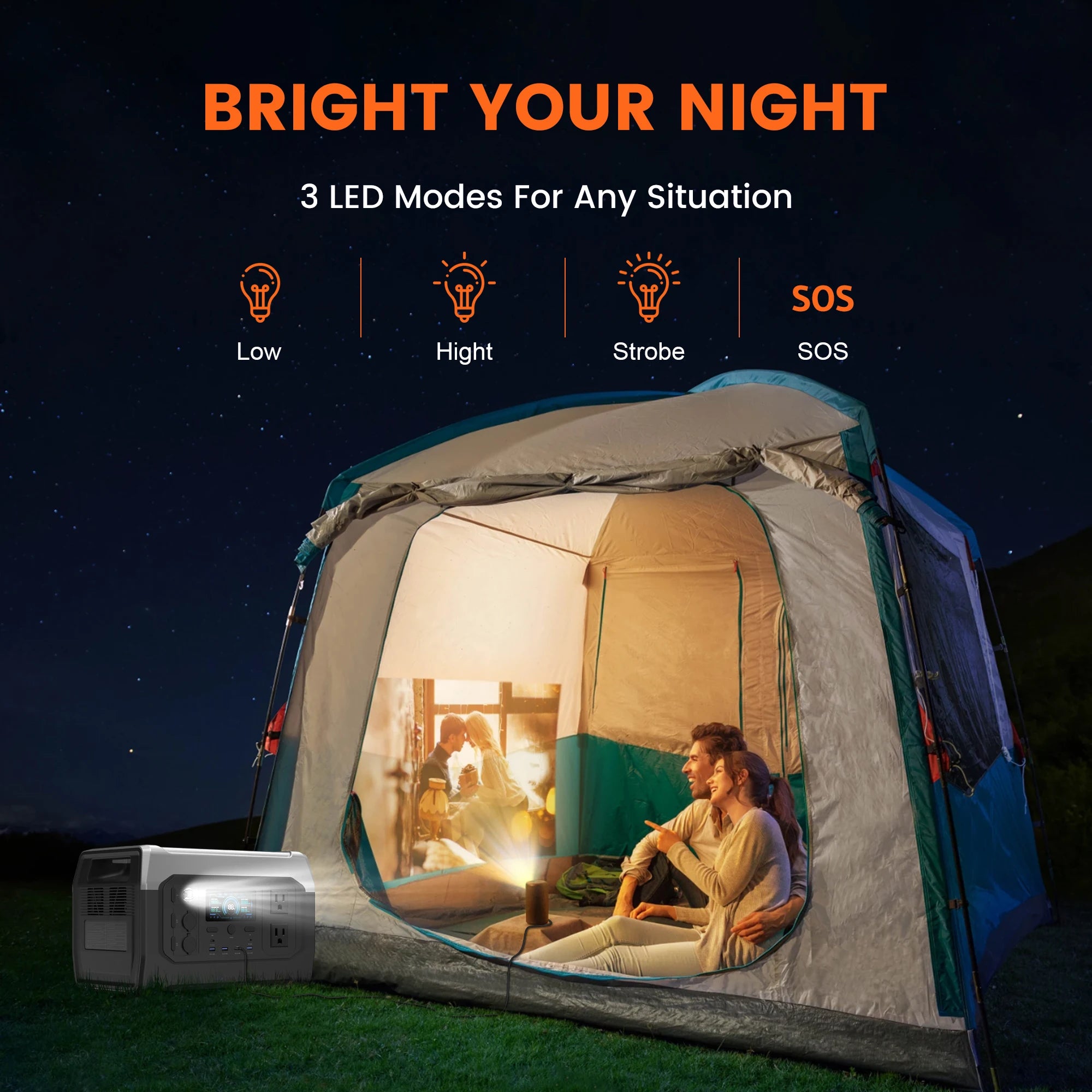 CTOLITY XP1000 1800W Portable Solar Generator Power Station 1024WH Lifepo4 Battery Camping Charging Outdoor Laptop Phones RV