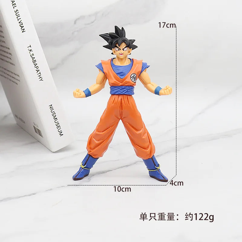 Anime Dragon Ball Z Super Saiyan Model Son Goku Scene PVC Action Figure 18cm Statue Collectible Toy Action Model Doll Kids Gifts