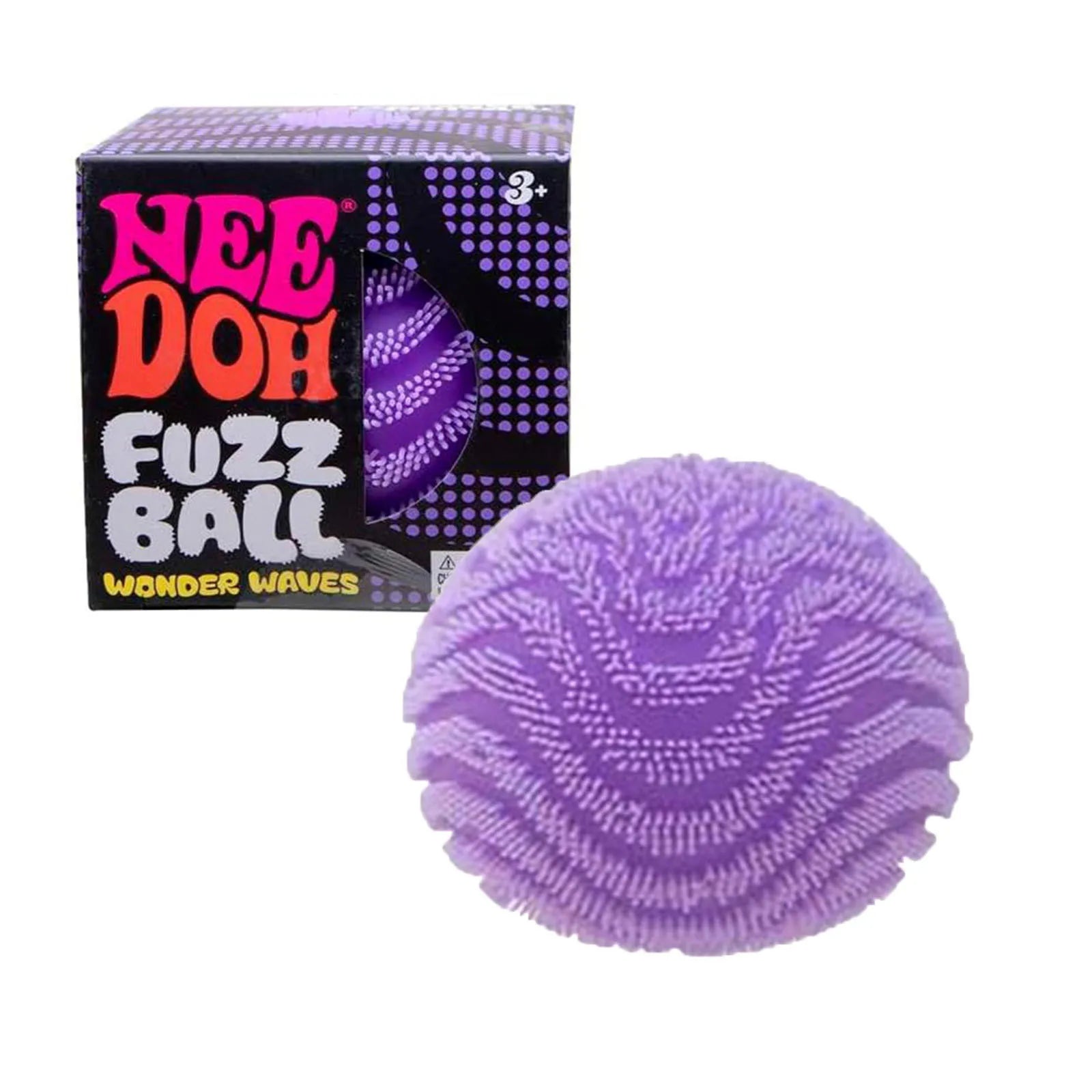 Schylling Nee Doh Fuzz Ball Wonder Waves Textured Fidget Ball Sensory Squeeze Blind Box Toy Stress Relief for Adults Kids