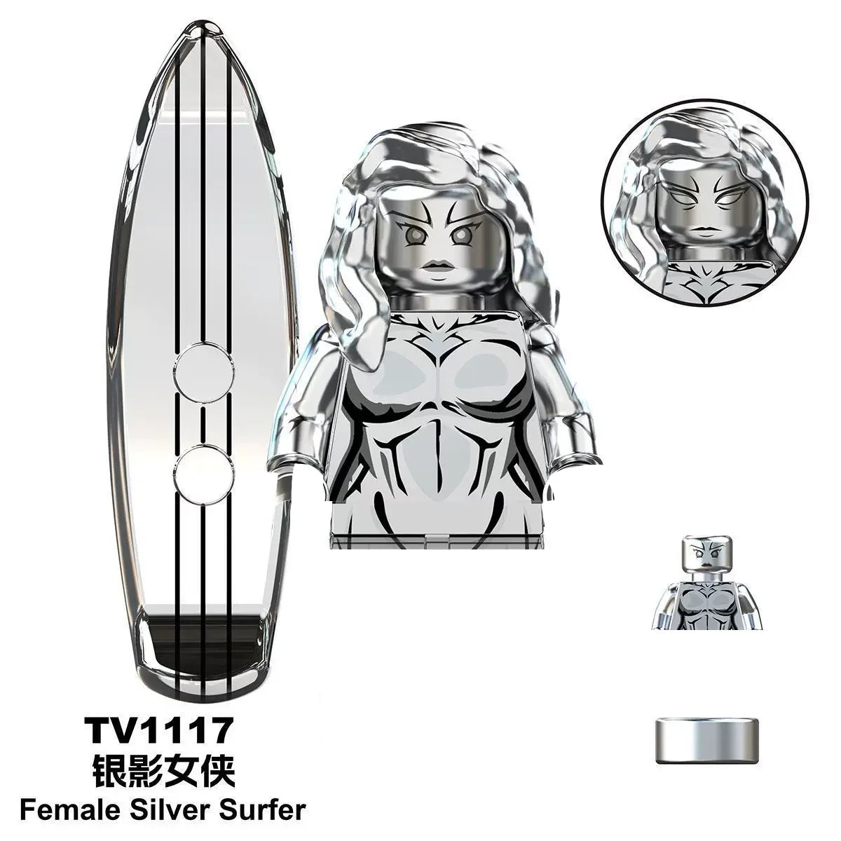 Marvel Mini assembly brick toys The Fantastic Four Superhero Building block Silver Surfer Galactus doll block toys party gifts