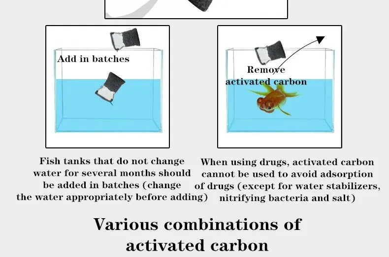 500g Fish Tank Activated Carbon Cylindrical Shape Pellets Aquarium Koi Pond Reef Filter Canister Filter Water Purification