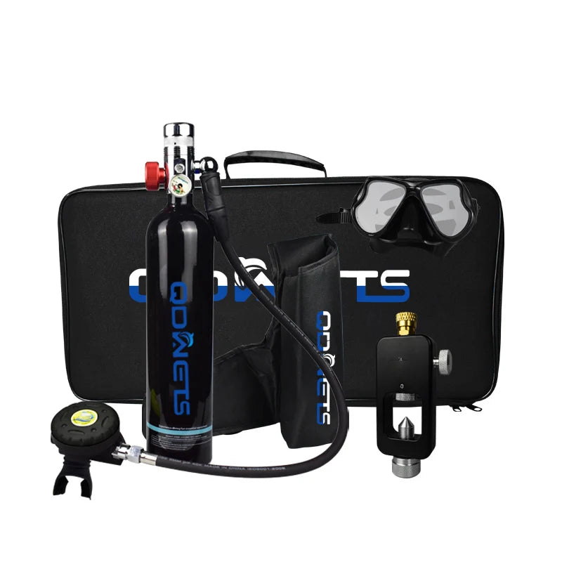 1L Scuba Diving Tank Professional Diving Equipment Underwater Breathing Scuba Tank Oxygen Cylinder 15-25 Minutes QDWETS