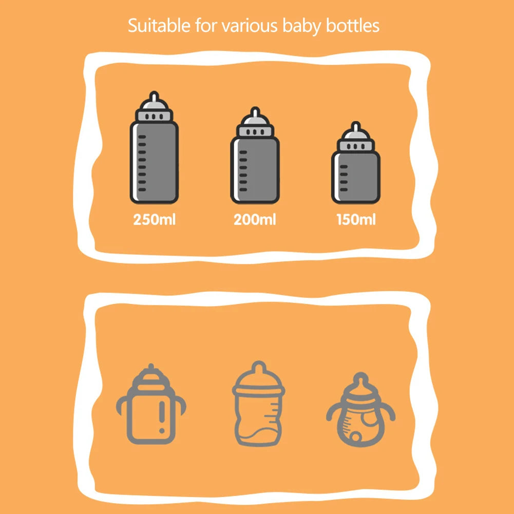 Keep your baby’s bottle warm on-the-go with this USB-powered portable bottle warmer—perfect for heating baby milk anytime, anywhere!