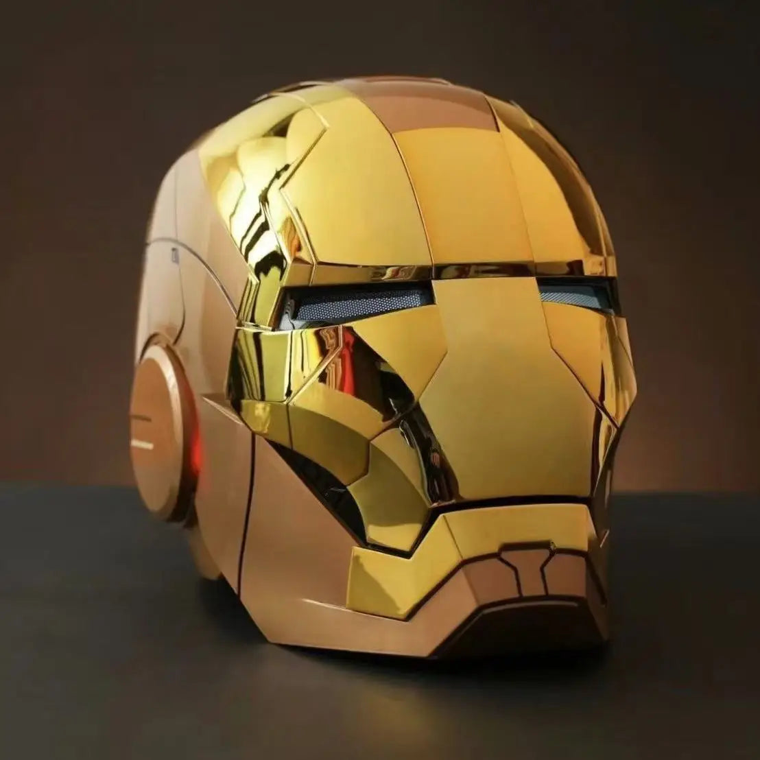 Iron Man Mk5 Helmet 1:1 Wearable Voice Control 3 Modes LED Light Jarvis Mask Open/Close Adult Cosplay Collectible Gift
