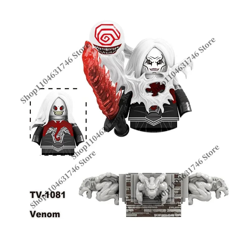 Marvel Mini assembly brick toys The Fantastic Four Superhero Building block Silver Surfer Galactus doll block toys party gifts