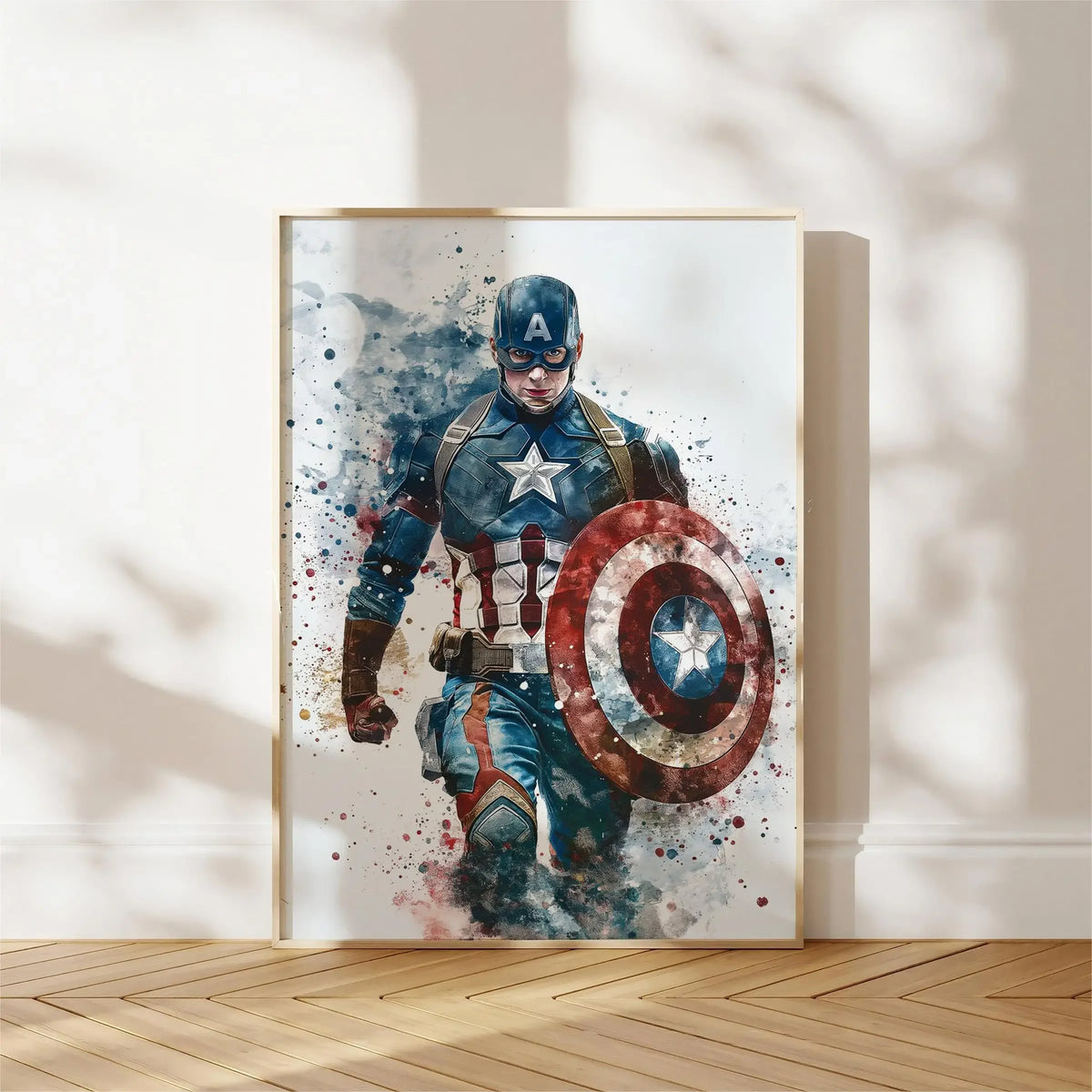 1pc frameless Watercolor Dripping Art Superheroes Prints Posters SpiderMan Iron Man Canvas Painting Marvel Wall Art for Kids Roo