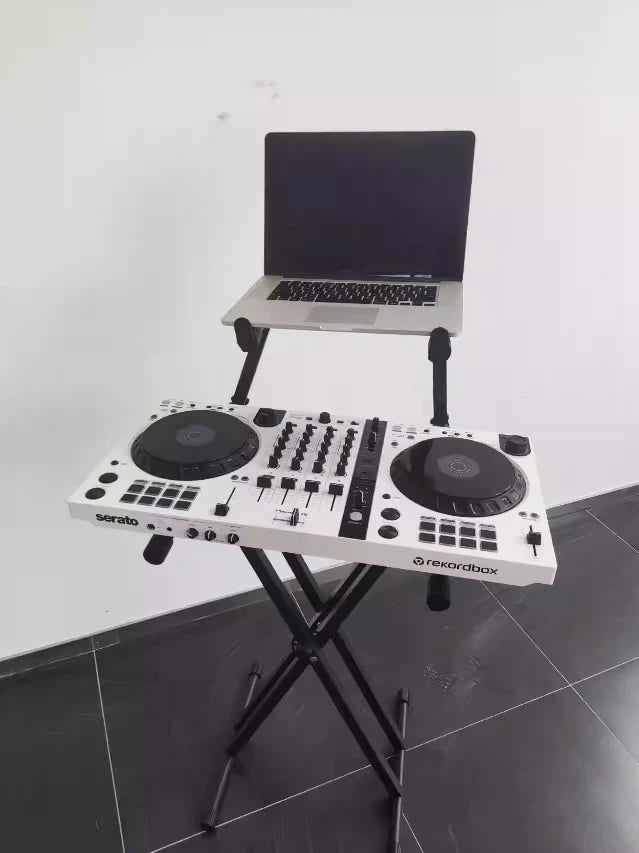 X-pe DJ Disk Joey Digital Controller Stand Bar Cuter Double Pipe Instrument Ra Piano Keyboard Holder DIY Brand