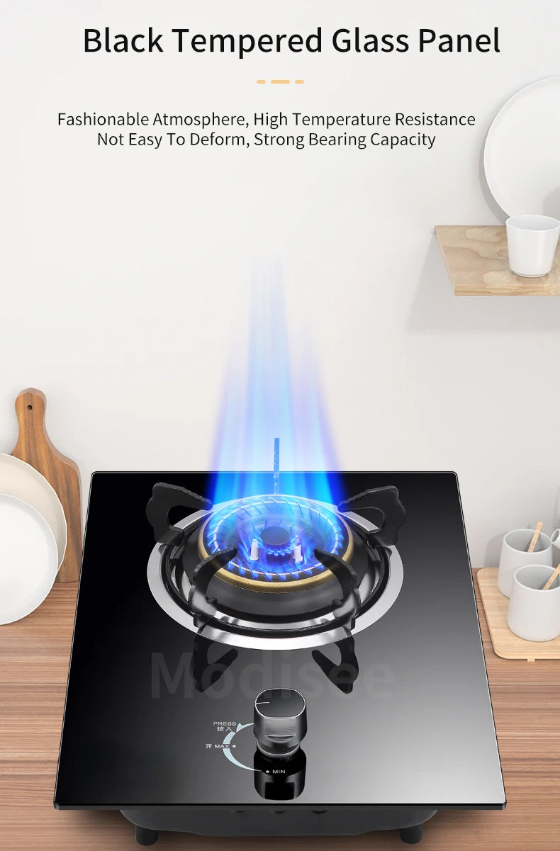 Gas Stove Single Stove Household Liquefied Gas Embedded  Gas Stove Natural Gas Fierce Fire Single Stove Stoves Table Kitchen Hob