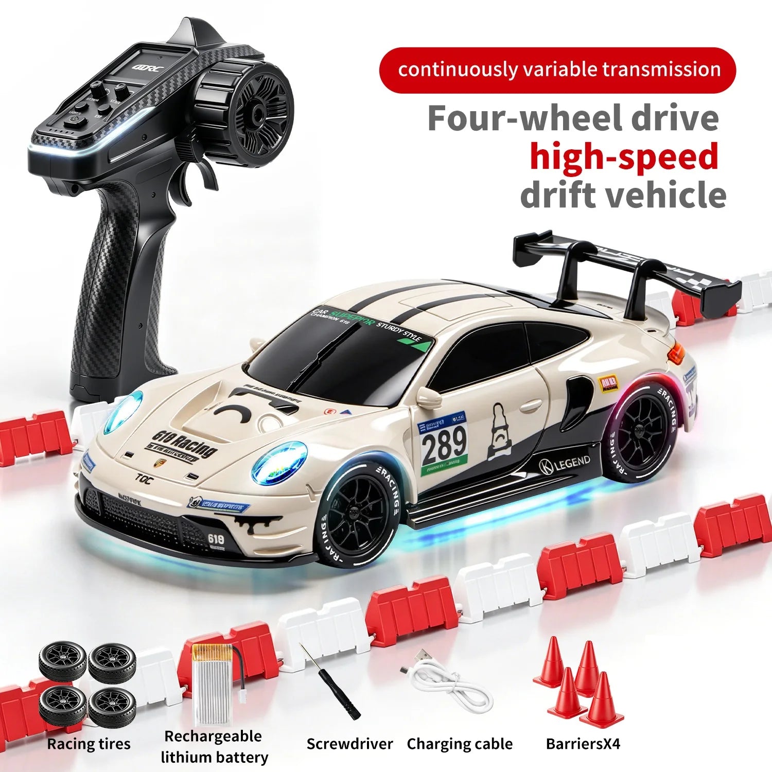 4DRC 2.4G Full Scale Mini H6 Drift Remote Control Car with APP 4WD Racing 1:43 Children Toy Car Model